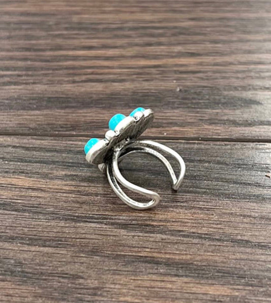 Faux Western Turquoise Ring
