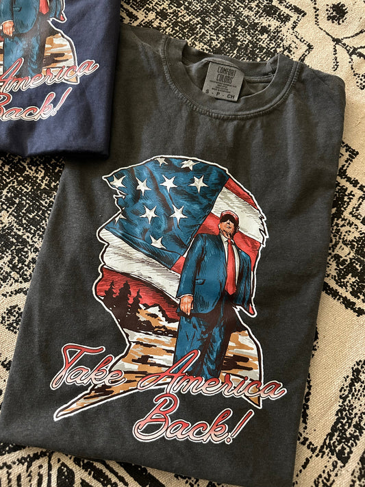 take america back maga graphic tee - Comfort Colors