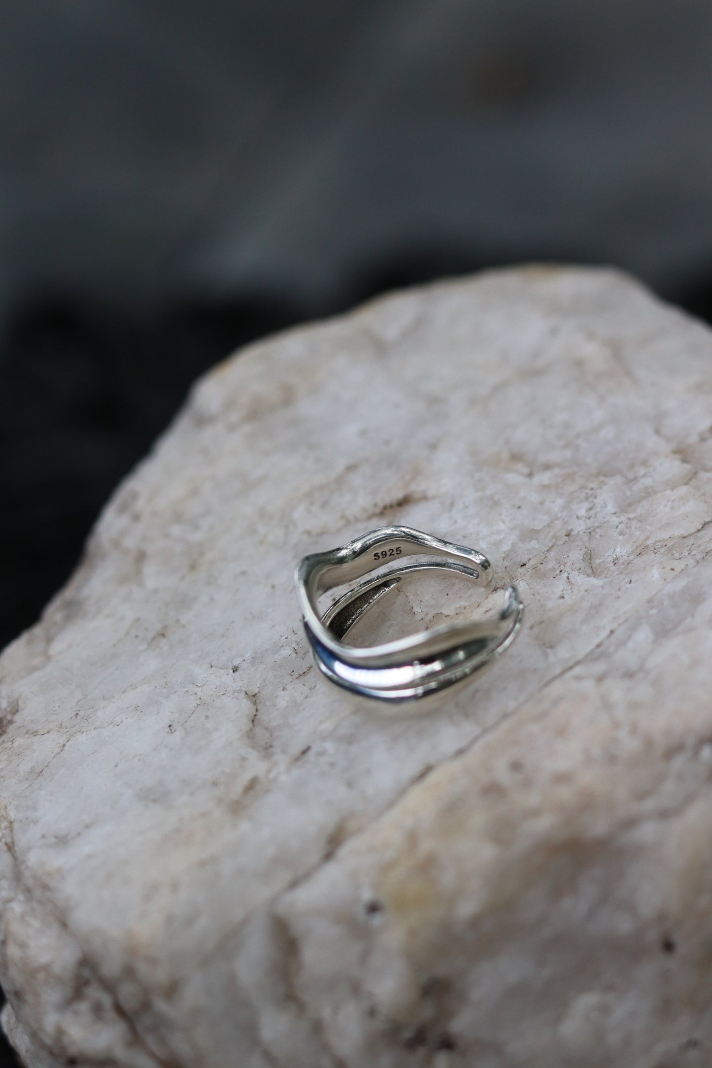 Sterling Silver Wave Ring