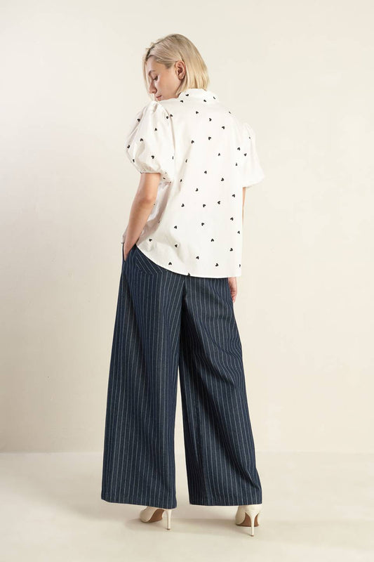 FOREVER DAYDREAMING WOVEN TOP