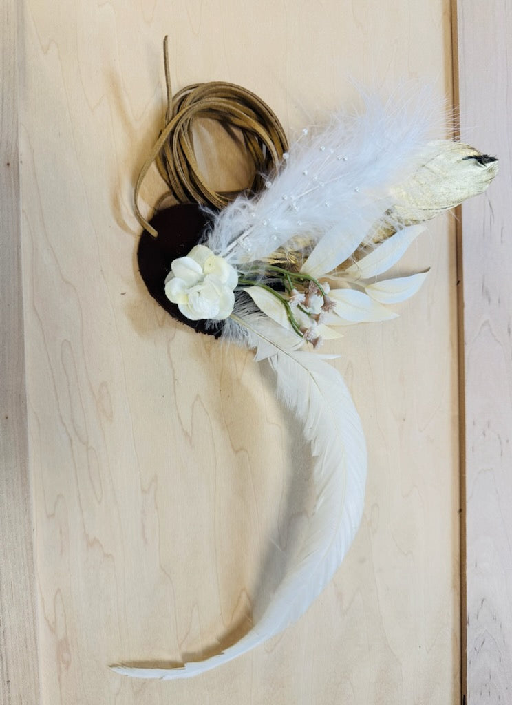 Boho Western Wedding Floral Bridesmaid Hat Band Only 984u