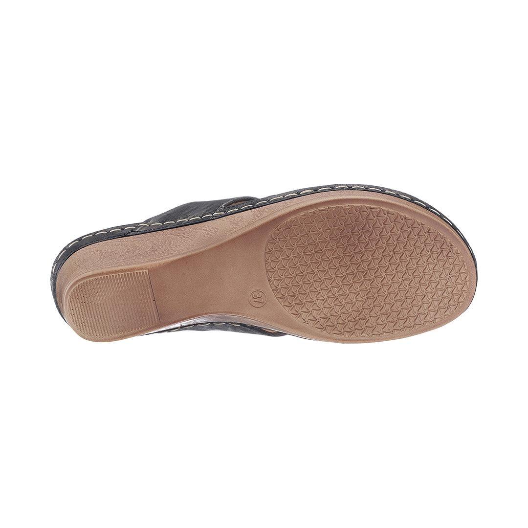 Women's Genelle Black Wedge Sandals