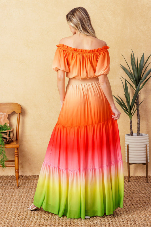 FORGOTTEN STORY WOVEN MAXI DRESS