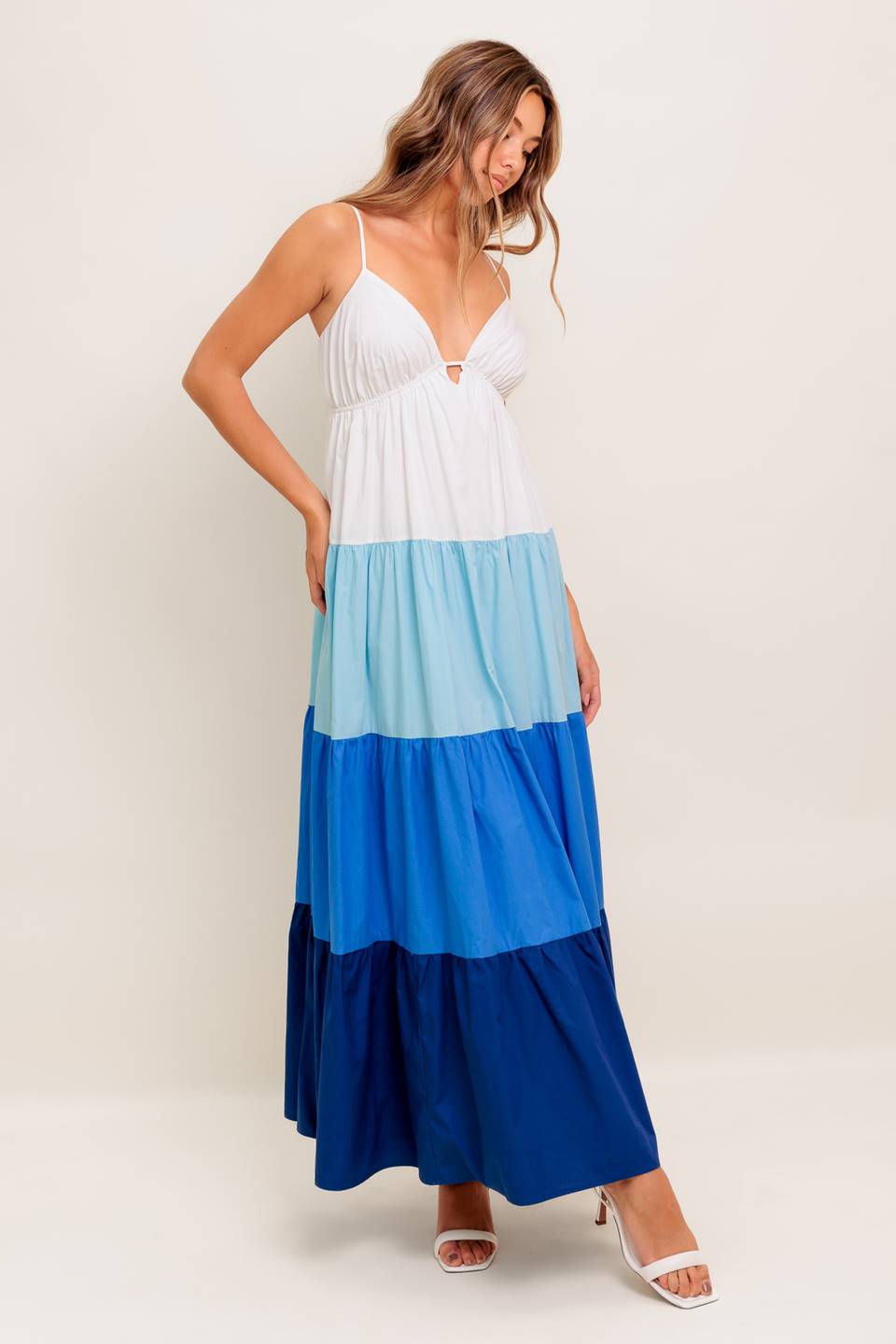 CRUISE MODE WOVEN MIDI DRESS