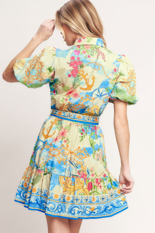 MEET ME IN PARADISE WOVEN MINI DRESS