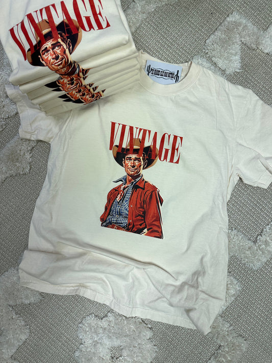 Vintage Old Western Cowboy graphic tee - Comfort Colors