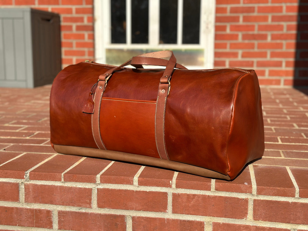 Custom Leather Duffle LARGE