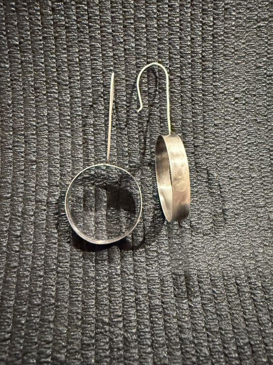 Sterling Silver Hoops | Minimalist Silver Earrings