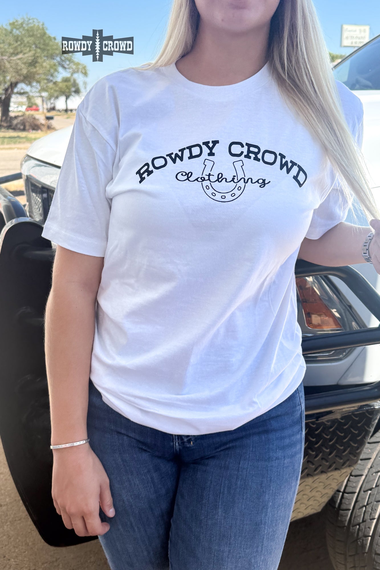 DS WHITE Rowdy Crowd Promo Tee