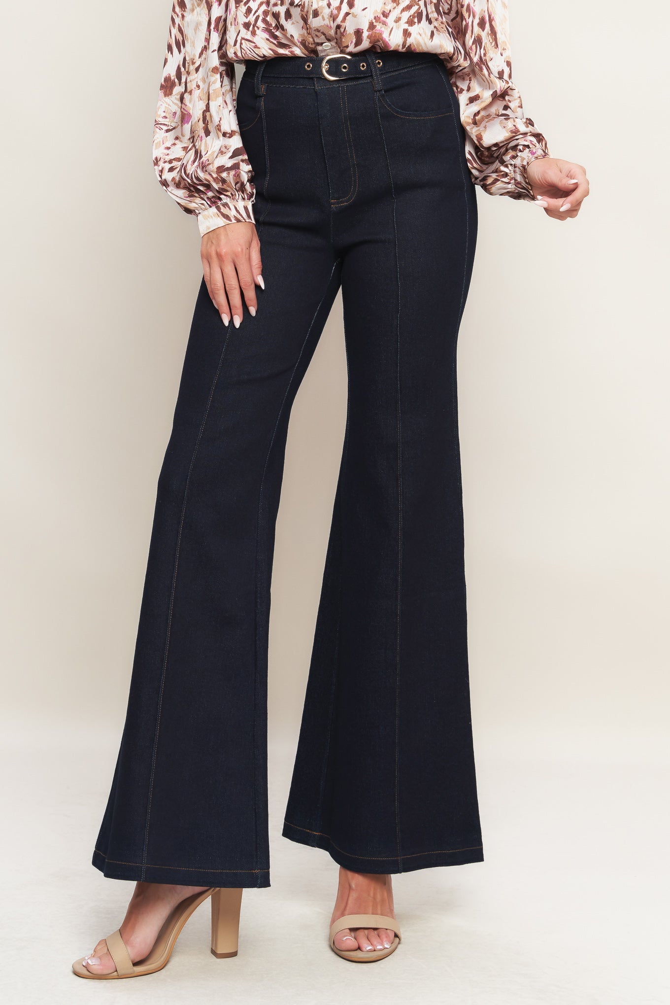 ICONIC FLARE DENIM PANTS