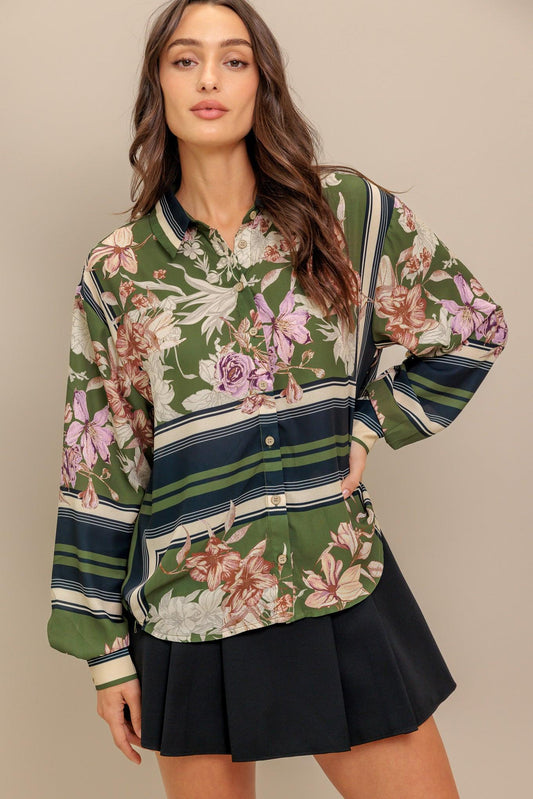 GARDEN CLUB WOVEN TOP