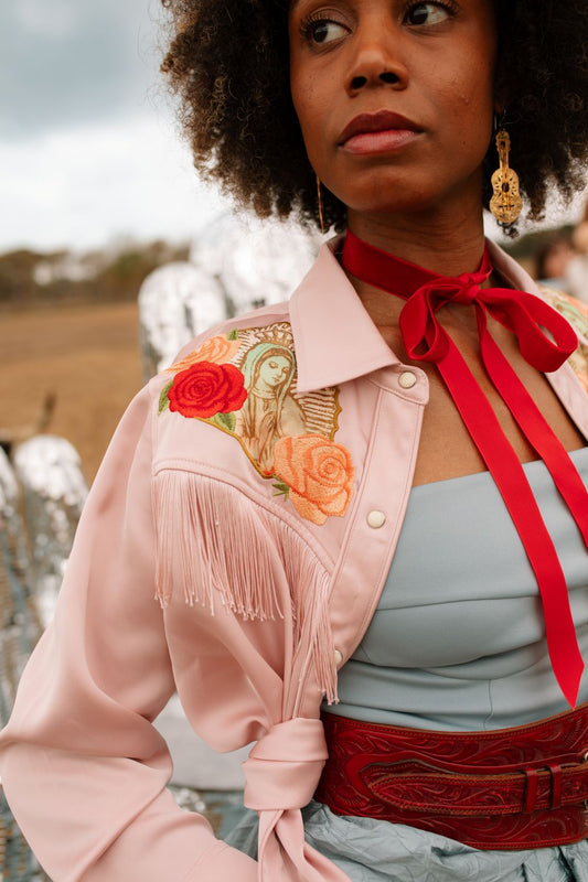 Pale Pink Button Up