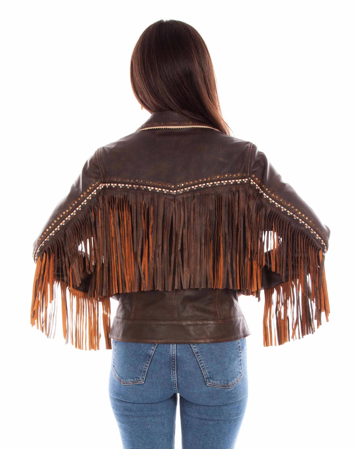 Scully Long Fringe - Women's Leather Jacket