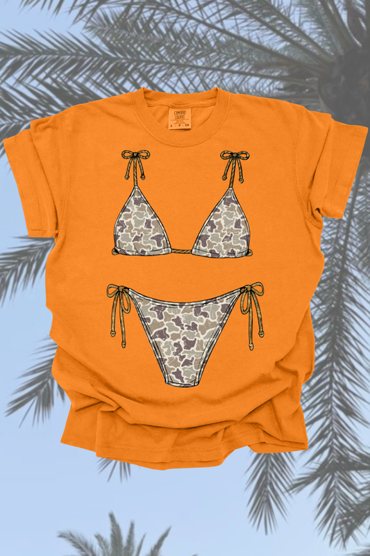 Camo Bikini Graphic Tee