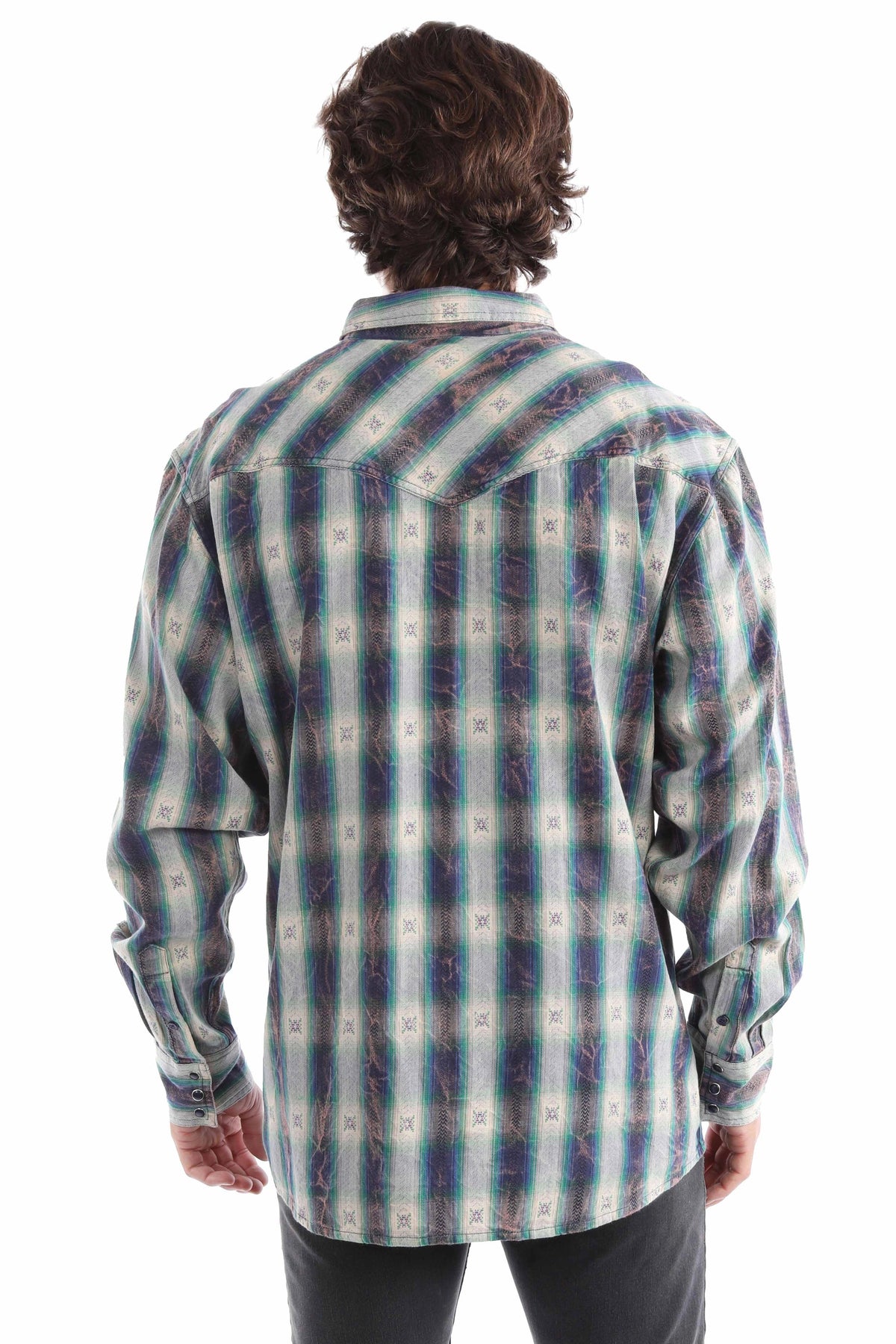 Scully Marbled Plaid - Men's Dress Shirt