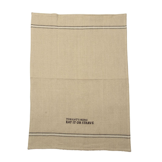 EAT IT OR STARVE DISH TOWEL '' SET OF 2 ''