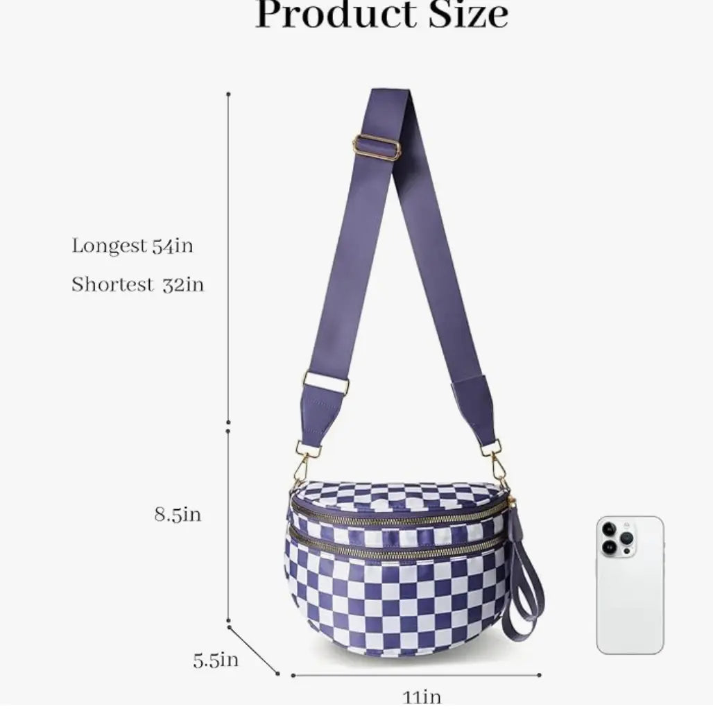 Secratariat Crossbody Crescent Bag