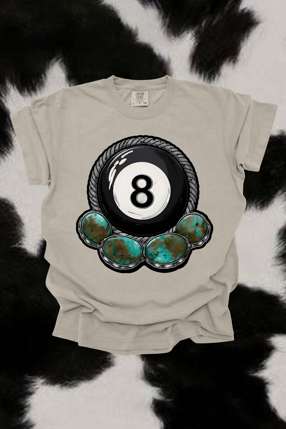 Turquoise 8Ball Graphic Tee