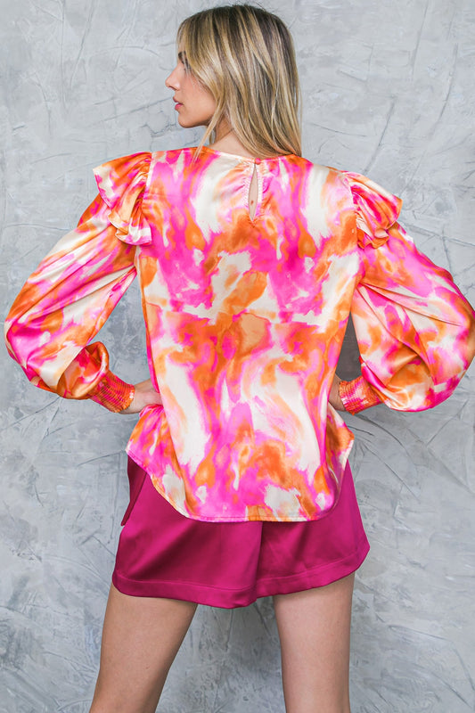 FEELING SPICE WOVEN TOP