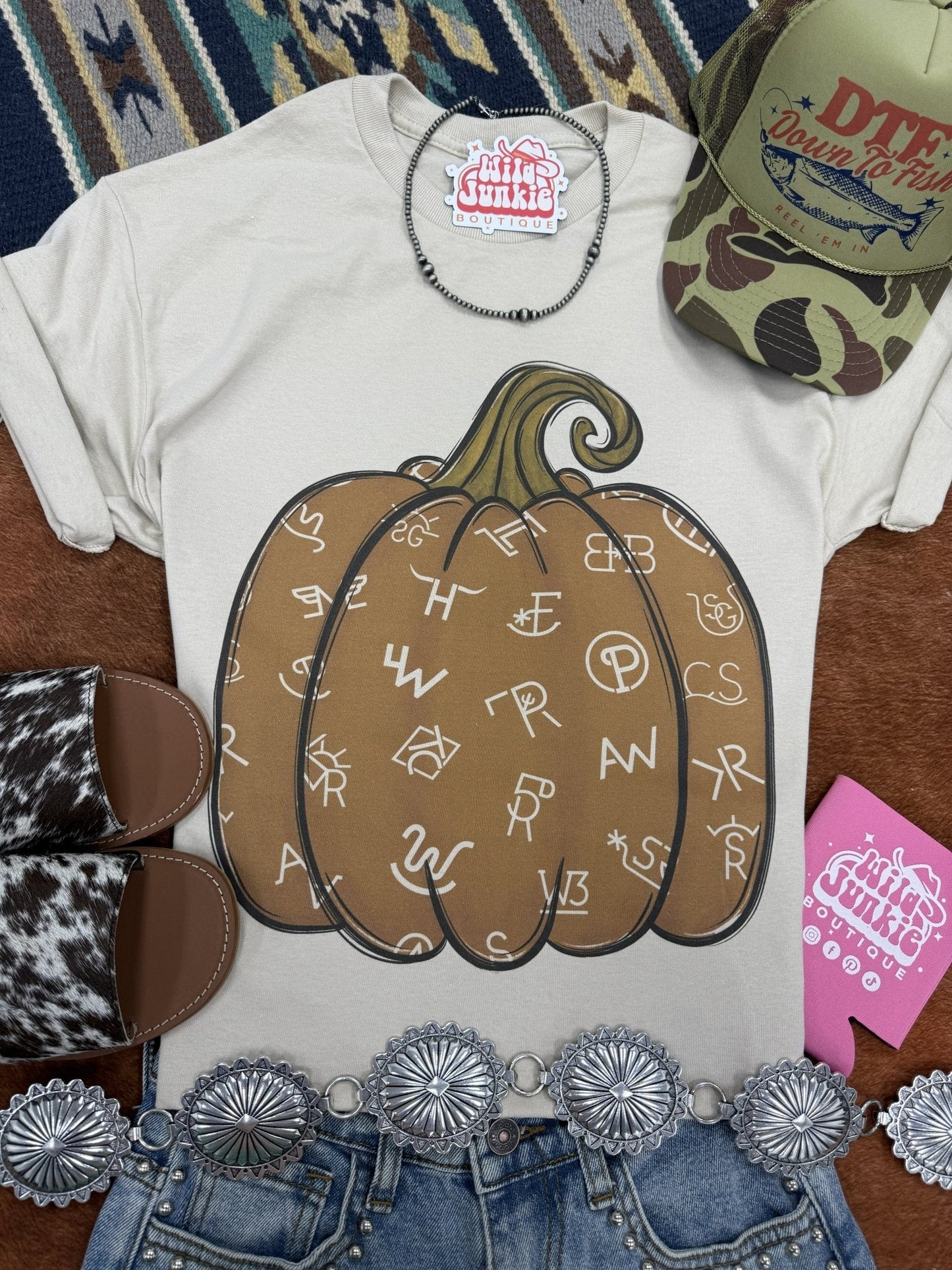 Cattle Brand Pumpkin Graphic Tee
