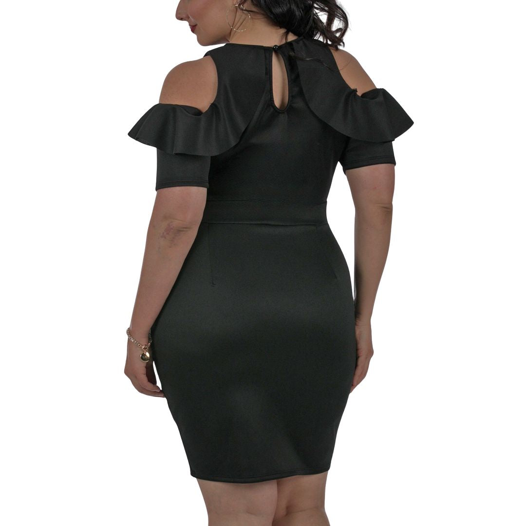 Curvy Plus Size Short Fashion Dress 3532017C