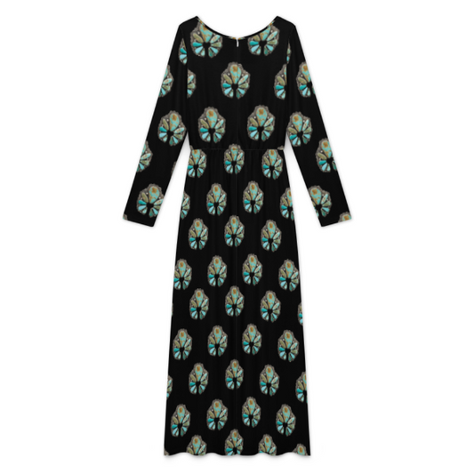 Baha Ranch Turquoise Naja Long Sleeve Jumpsuit