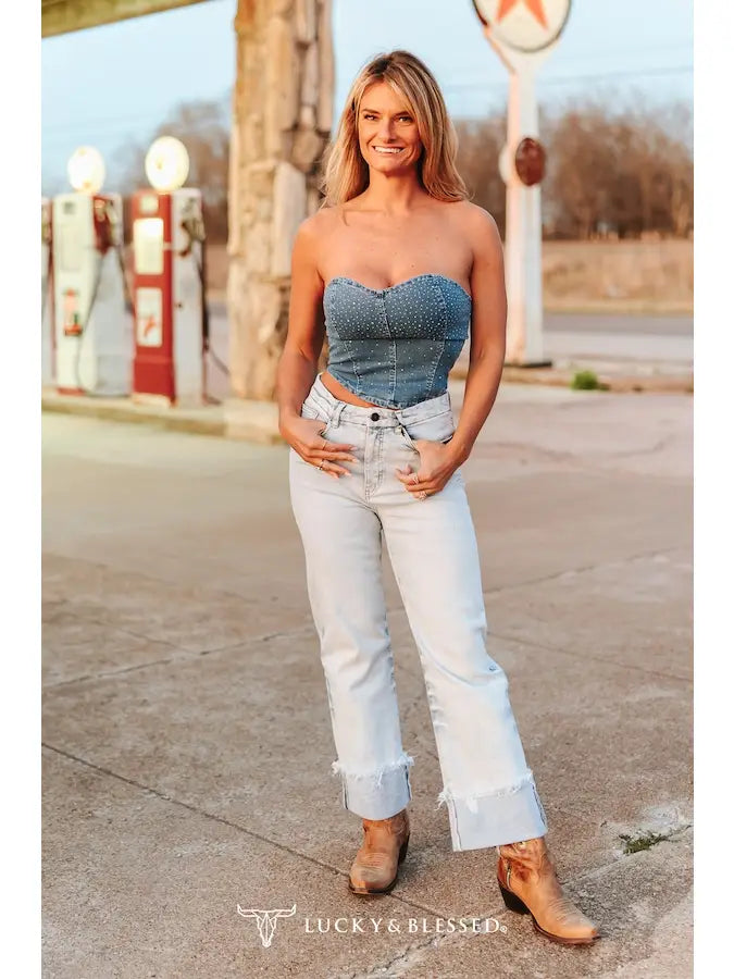 High Plains Trouser Jeans — Light Wash