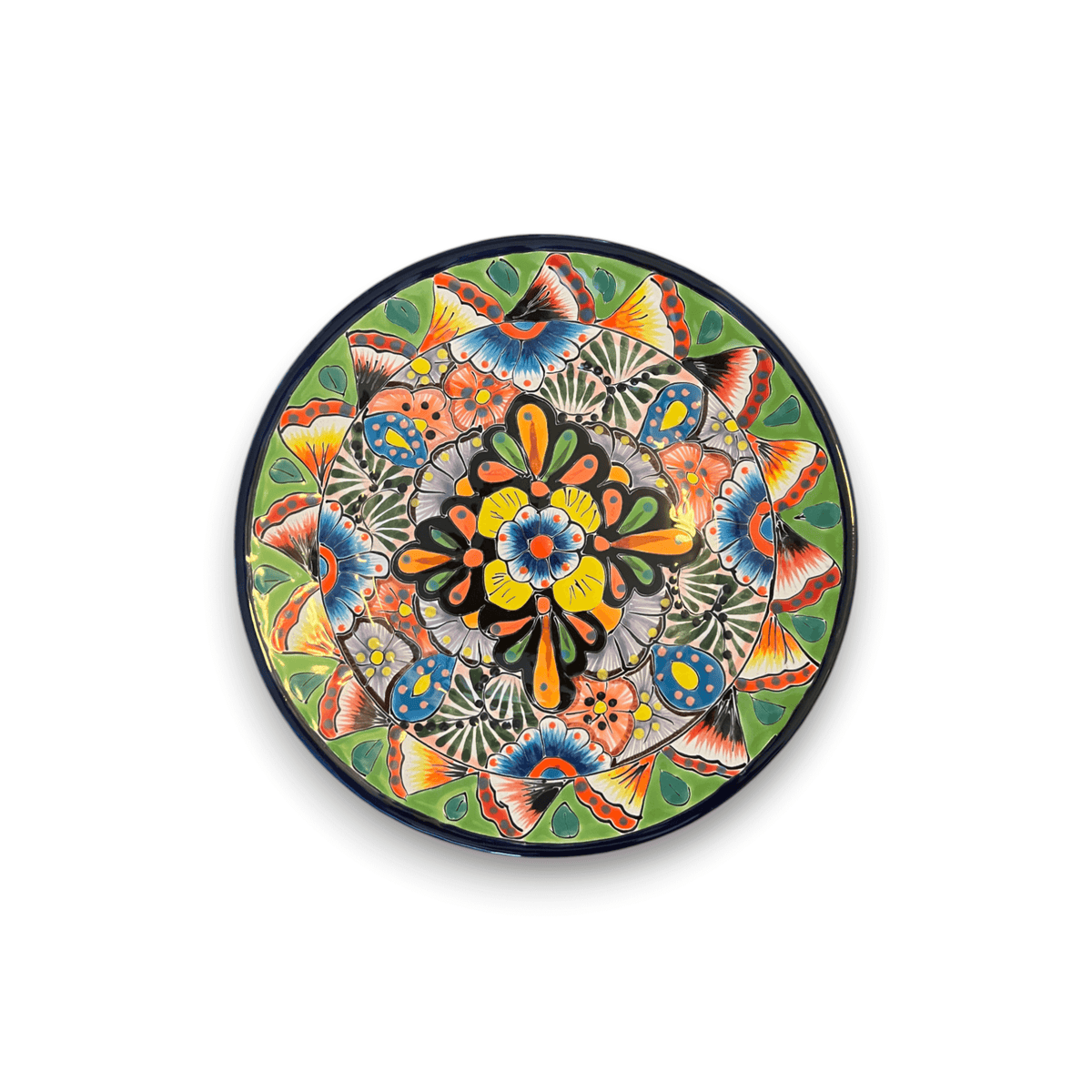 10" Talavera Dinner Plate | Colorful Mexican Dinnerware