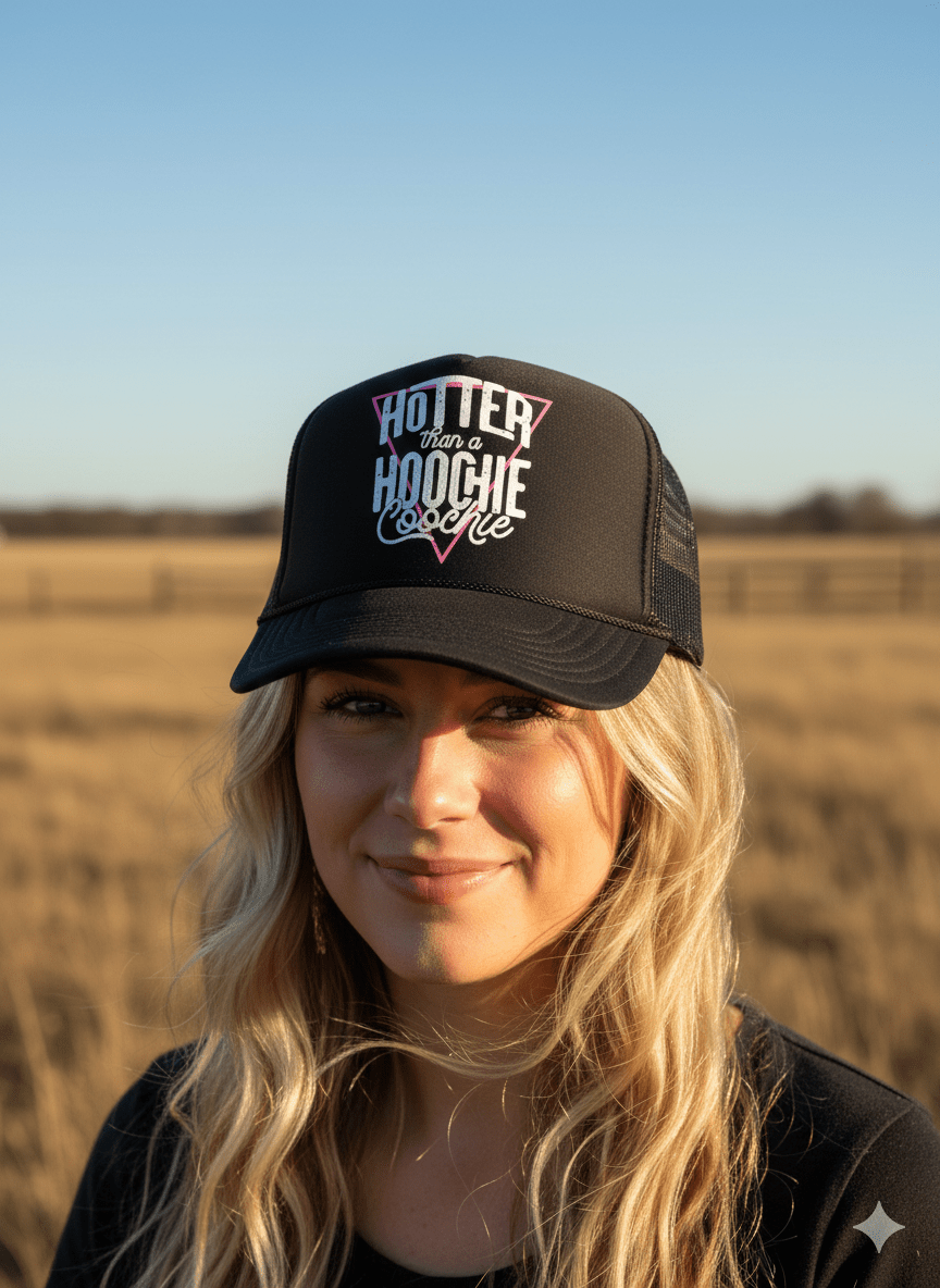 Hotter Than A Hoochie Coochie Trucker Hat