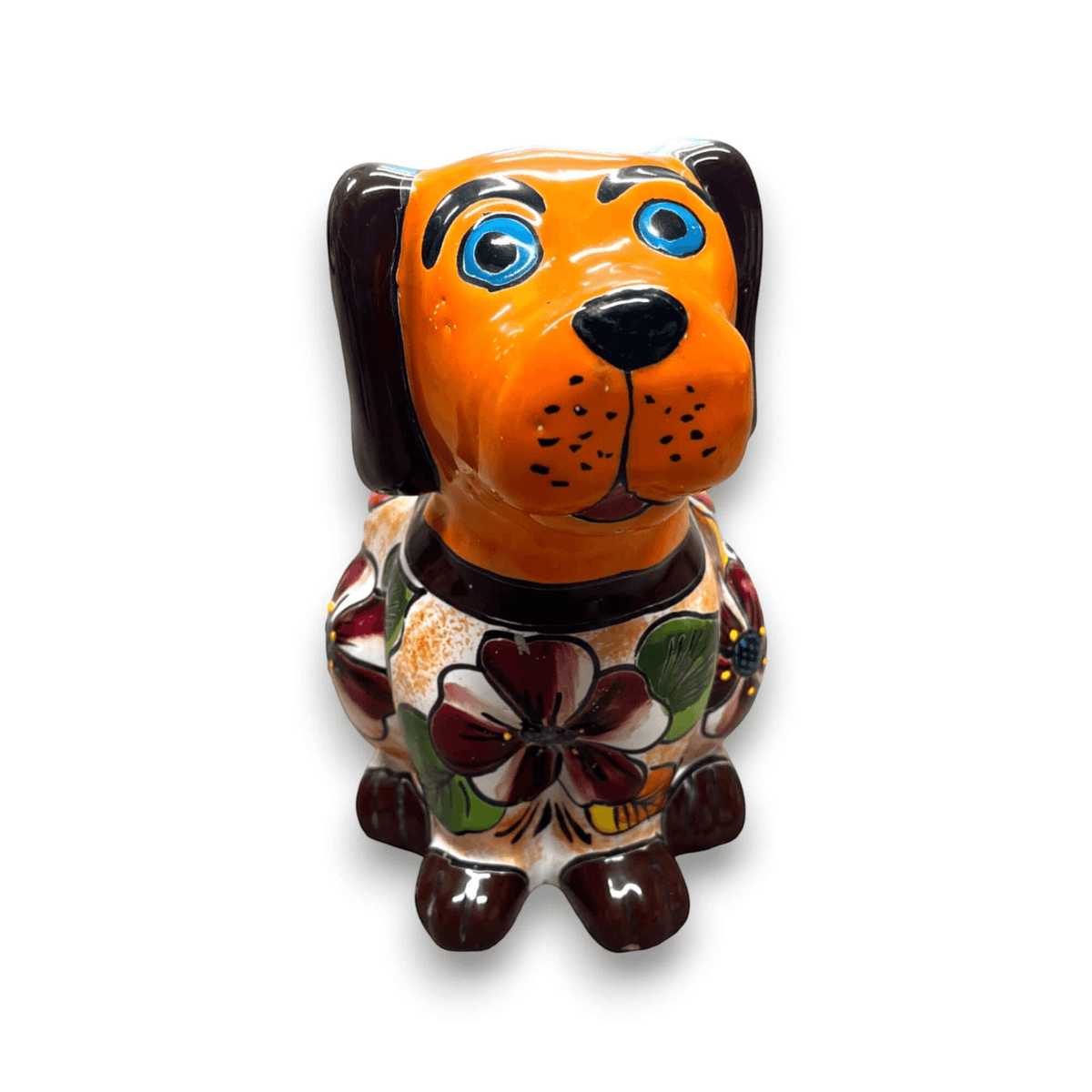 Mexican Handmade Dog Planter | Talavera Dog Planter