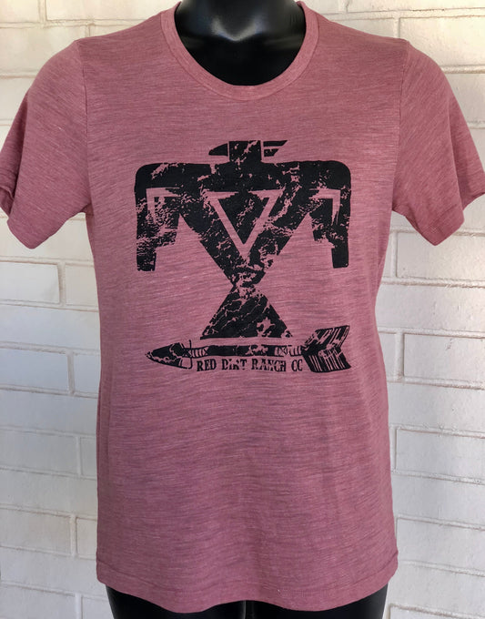 RDR Mauve Thunderbird Slub VNeck