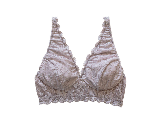 Vela Wireless Bra, Mauve
