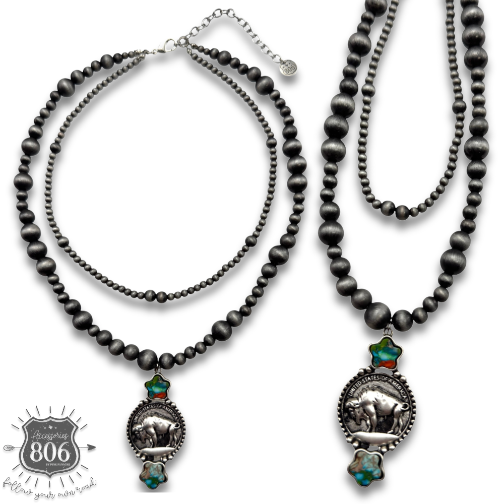 Buffalo nickel necklace