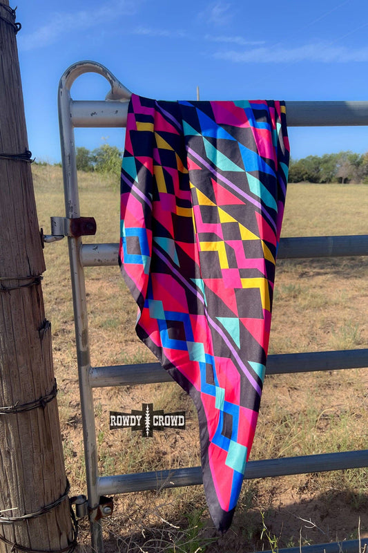 "Sassy Señorita" Wild Rag — Bold 36" Polyester Statement Scarf