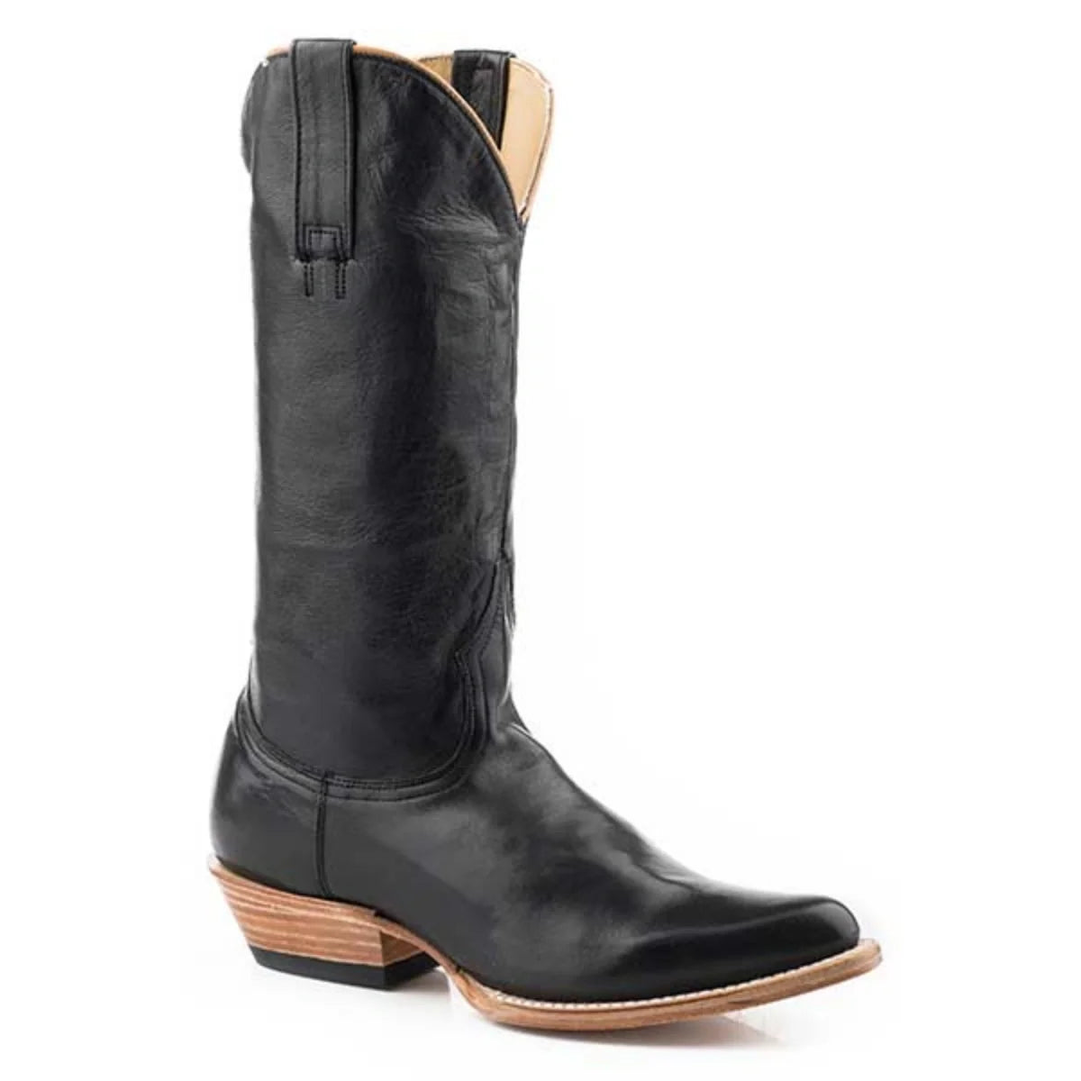 Stetson Emory (Black) - Women's Leather Cowgirl Boot