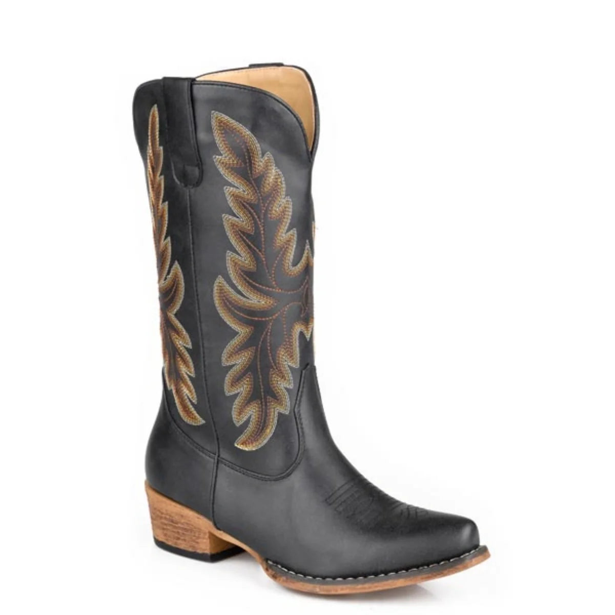 Roper Sundown (Black) - Women's Cowgirl Boot