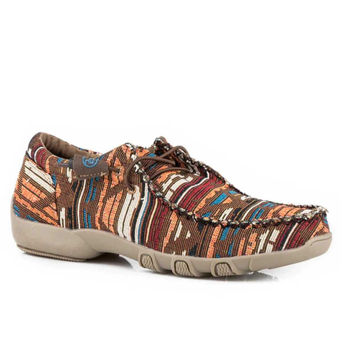 Roper Chillin Aztec (Brown) - Women's Chukka Moccasin