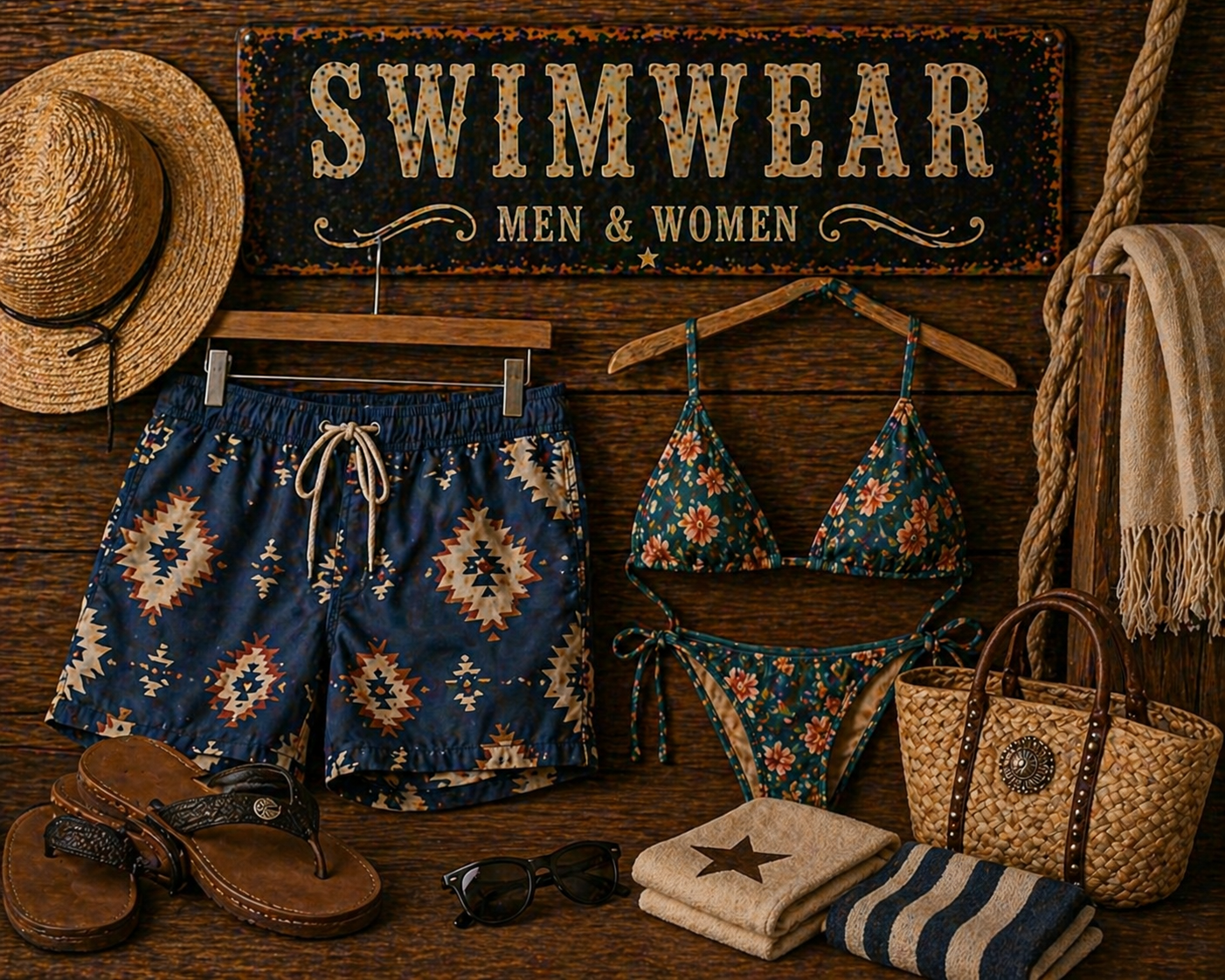 Swimwear with Western Flair