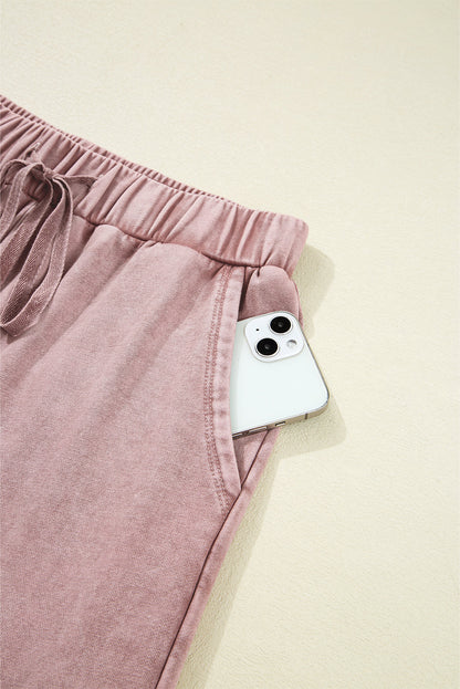 Murphy Leg Patchwork Drawstring Pants
