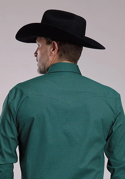 Roper 3241 Jade Lattice (Green) - Men's Western Shirt