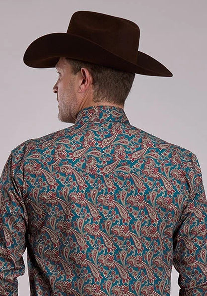 Roper 3088 Hickory Paisley (Multi) - Men's Western Shirt