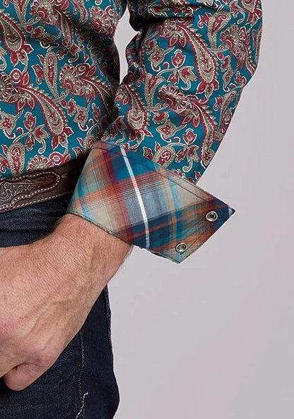 Roper 3088 Hickory Paisley (Multi) - Men's Western Shirt