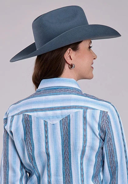 Roper 2832 Vertical Stripe (Blue) - Women's Western Shirt