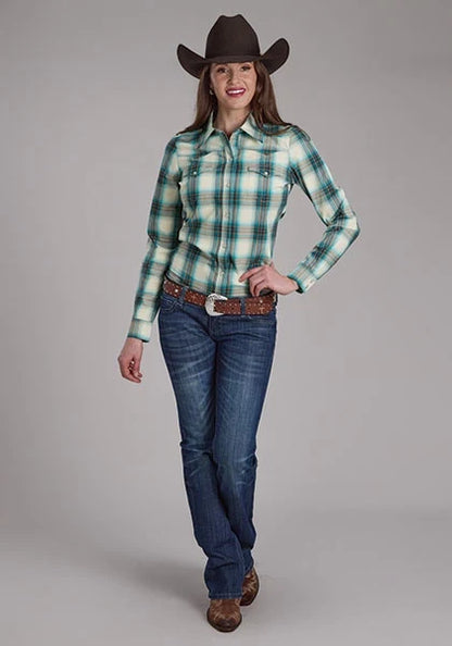 Roper 2245 Taos Plaid (Blue) - Women's Western Shirt