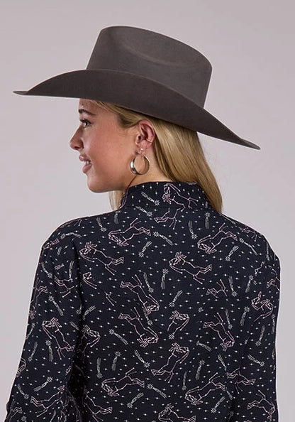 Roper 2857 Constellation Print (Black) - Women's Western Shirt