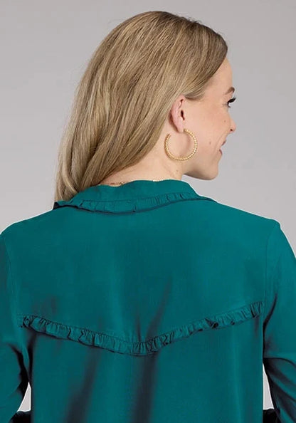 Roper 2334 Solid Challis (Teal) - Women's Western Blouse