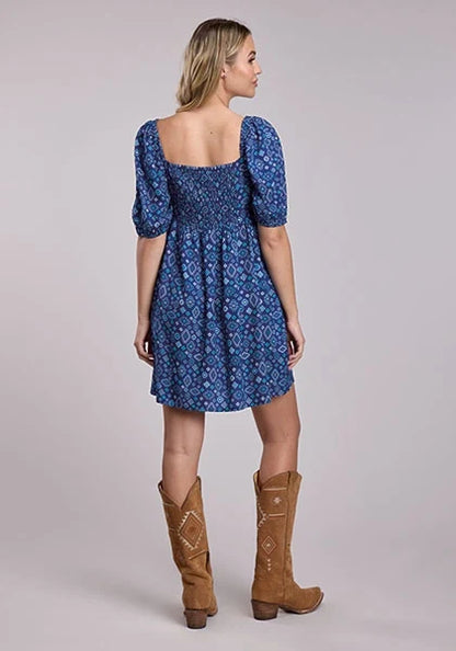 Roper 2856 Aztec Diamonds (Blue) - Women's Dress
