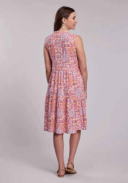 Roper 2936 Aztec Patchwork (Pink) - Women's Dress