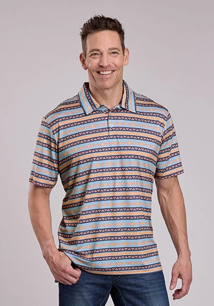 Roper 3021 Aztec Stripes (Multi) - Men's Activewear Shirt