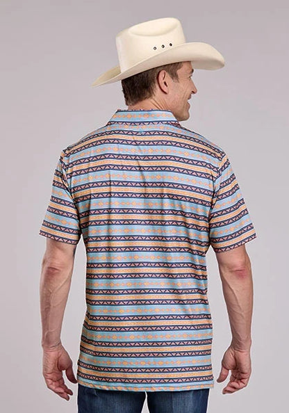 Roper 3021 Aztec Stripes (Multi) - Men's Activewear Shirt